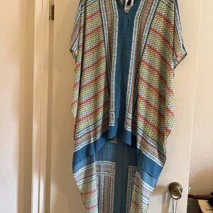 Multicolor BCBGmazazria asymmetrical flowy dress